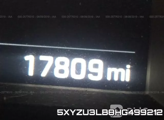 5XYZU3LB8HG499212 фото 8