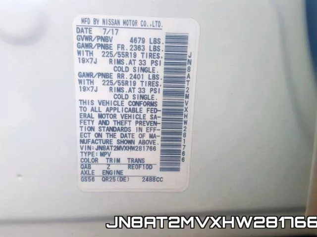 JN8AT2MVXHW281766 фото 2