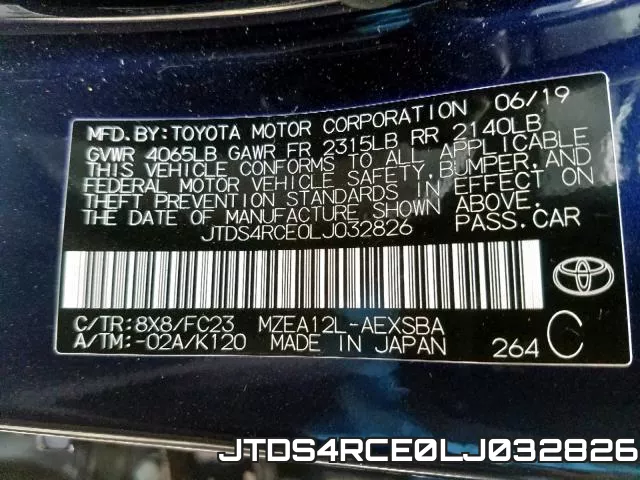 JTDS4RCE0LJ032826 фото 2