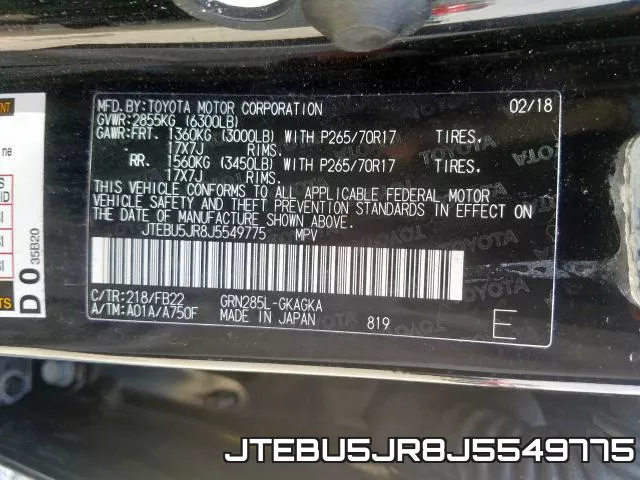 JTEBU5JR8J5549775 фото 2