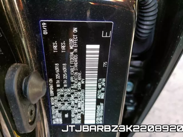 JTJBARBZ3K2208920 фото 2