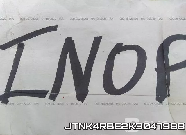 JTNK4RBE2K3047988 фото 8