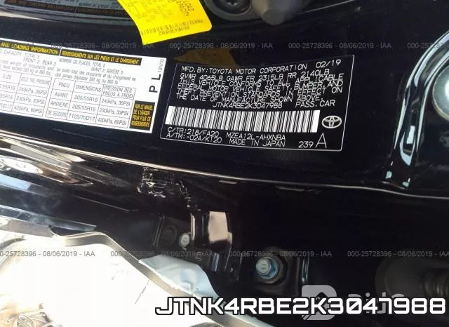 JTNK4RBE2K3047988 фото 10