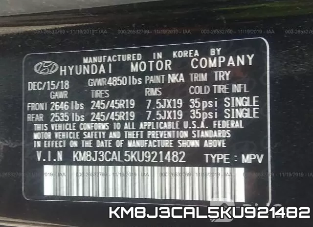 KM8J3CAL5KU921482 фото 10