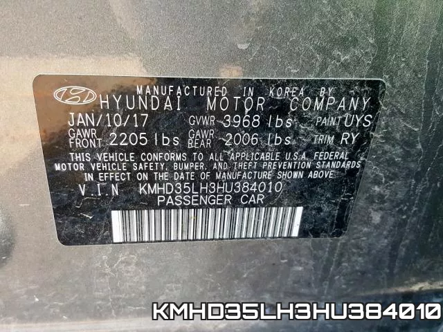 KMHD35LH3HU384010 фото 2