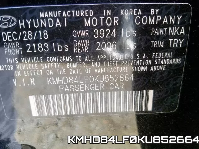 KMHD84LF0KU852664 фото 2