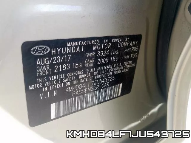 KMHD84LF7JU543725 фото 2