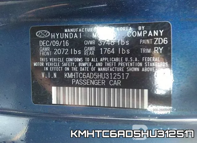 KMHTC6AD5HU312517 фото 10