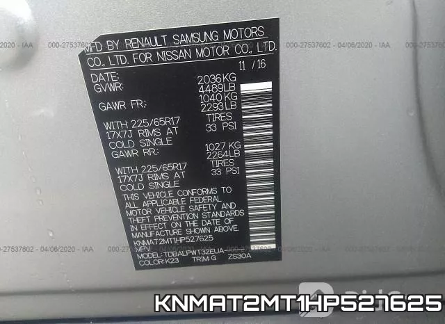 KNMAT2MT1HP527625 фото 10