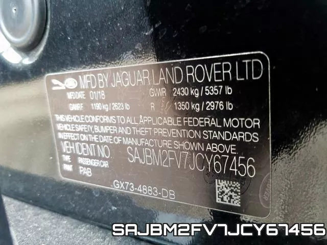 SAJBM2FV7JCY67456 фото 2