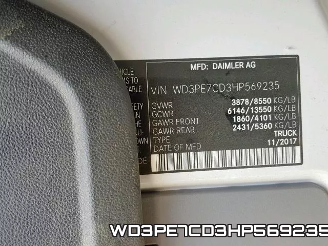 WD3PE7CD3HP569235 фото 2