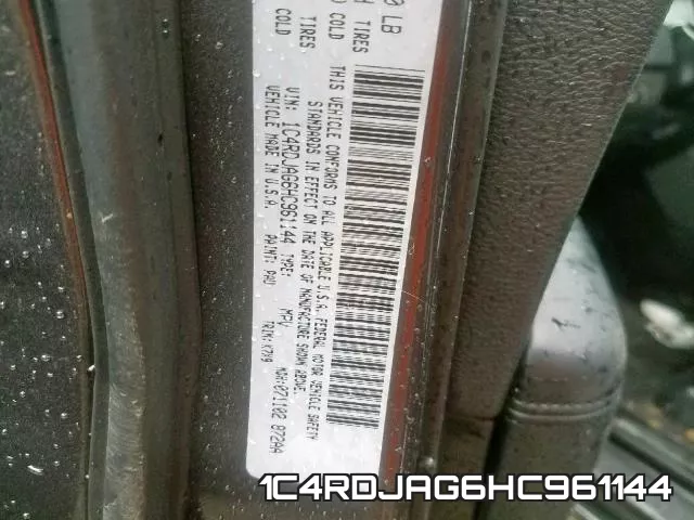 1C4RDJAG6HC961144 фото 2