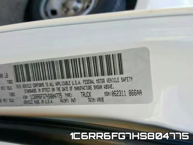 1C6RR6FG7HS804775 фото 2