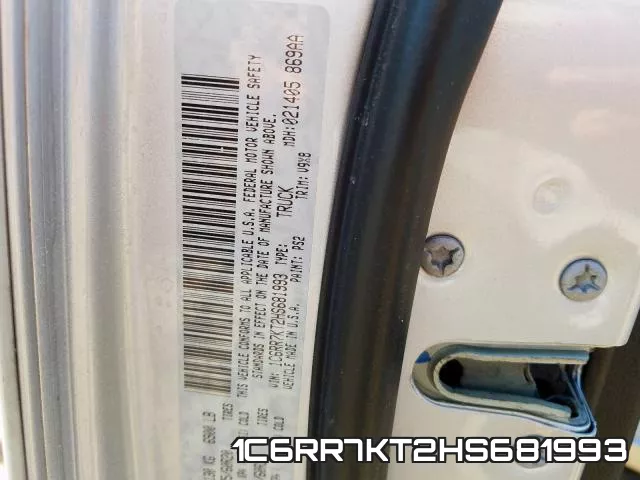 1C6RR7KT2HS681993 фото 2