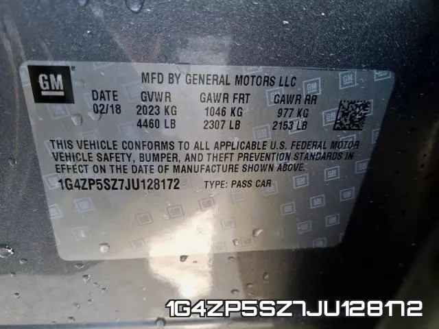 1G4ZP5SZ7JU128172 фото 2
