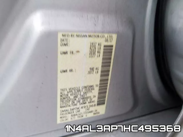1N4AL3AP7HC495368 фото 2