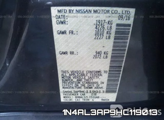 1N4AL3AP9HC119013 фото 10