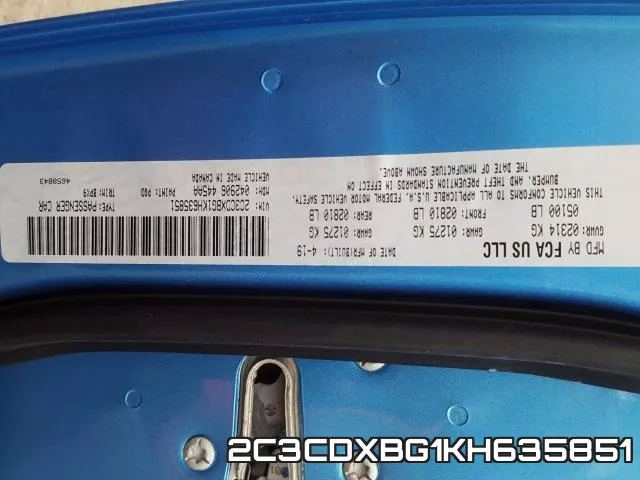 2C3CDXBG1KH635851 фото 2
