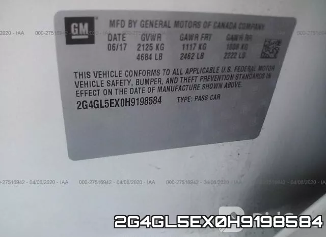 2G4GL5EX0H9198584 фото 10