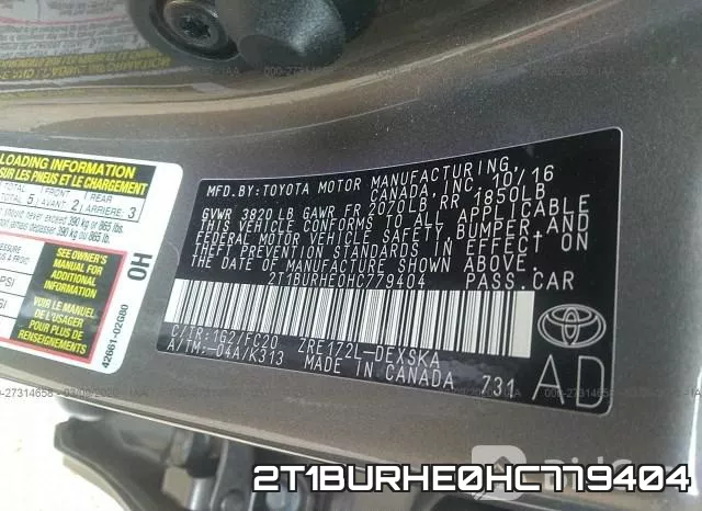 2T1BURHE0HC779404 фото 10