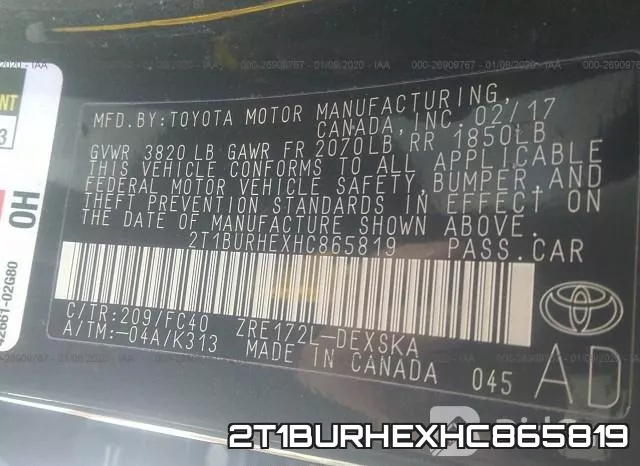 2T1BURHEXHC865819 фото 10