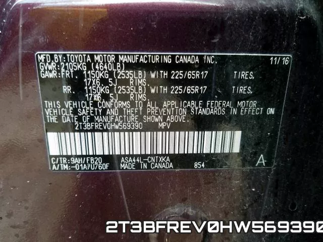 2T3BFREV0HW569390 фото 2