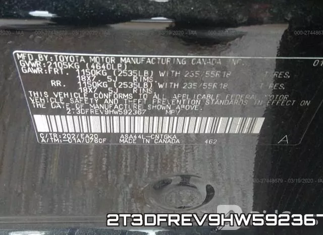 2T3DFREV9HW592367 фото 10