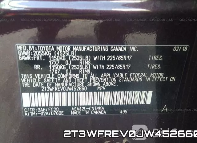 2T3WFREV0JW452660 фото 10
