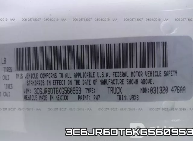 3C6JR6DT6KG560953 фото 10