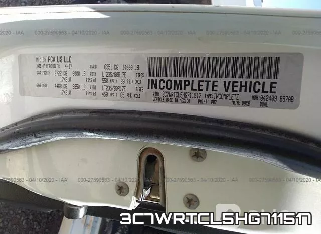 3C7WRTCL5HG711517 фото 10
