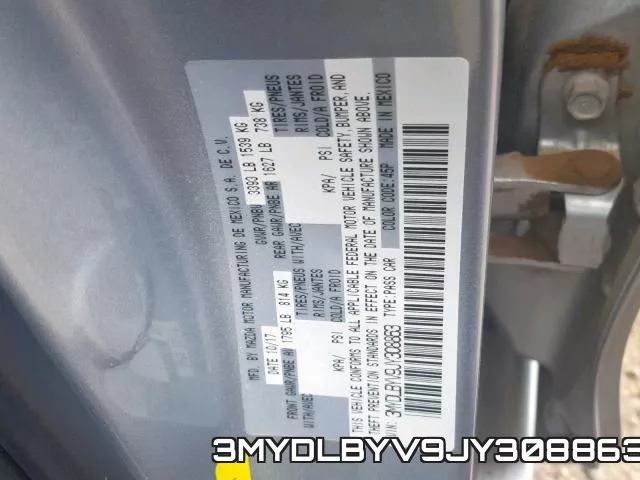 3MYDLBYV9JY308863 фото 2