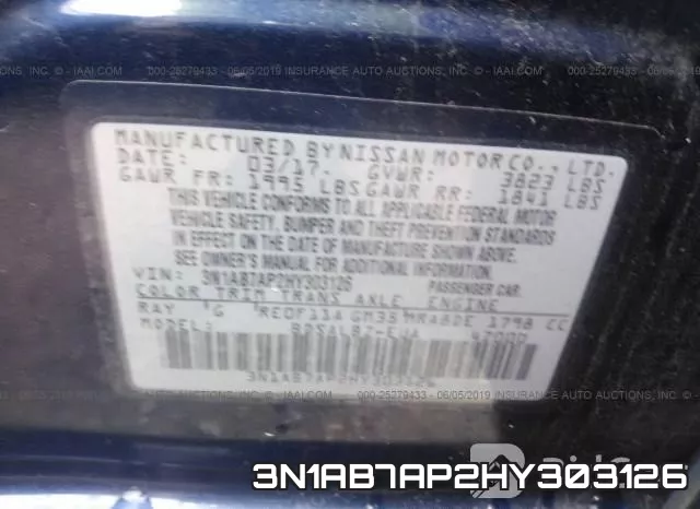 3N1AB7AP2HY303126 фото 9
