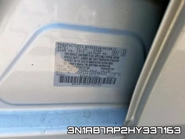 3N1AB7AP2HY337163 фото 2