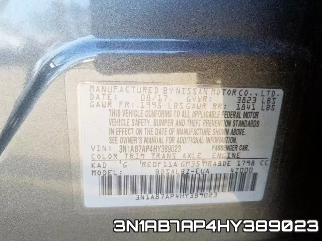3N1AB7AP4HY389023 фото 2