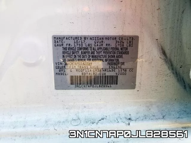 3N1CN7AP0JL828561 фото 2
