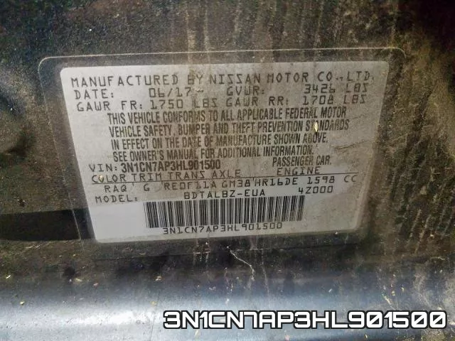 3N1CN7AP3HL901500 фото 2