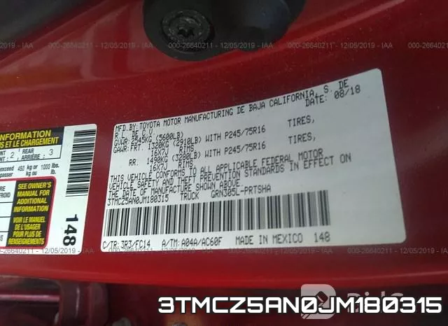 3TMCZ5AN0JM180315 фото 9