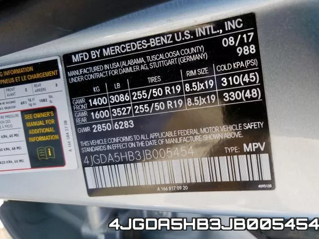 4JGDA5HB3JB005454 фото 2