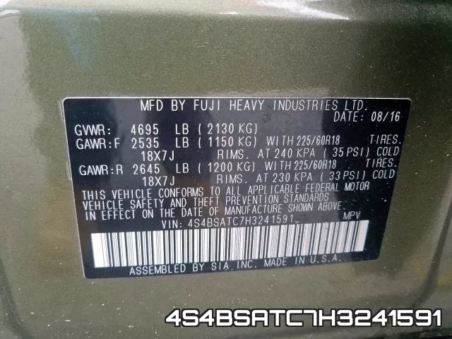 4S4BSATC7H3241591 фото 2