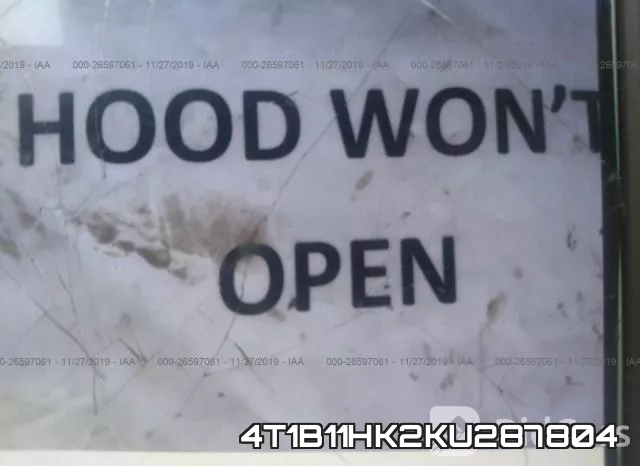 4T1B11HK2KU287804 фото 2