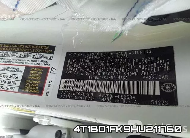 4T1BD1FK9HU211760 фото 10