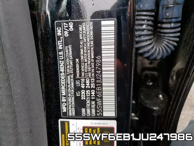 55SWF6EB1JU247986 фото 2