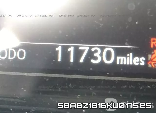 58ABZ1B16KU017525 фото 8