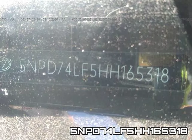 5NPD74LF5HH165318 фото 10