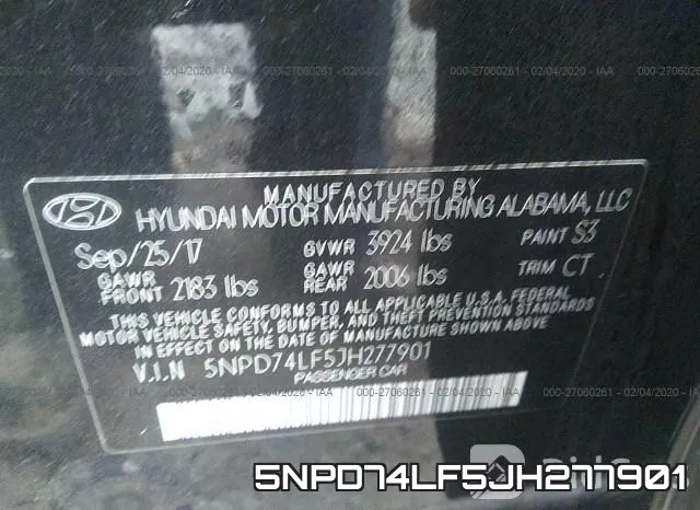 5NPD74LF5JH277901 фото 10