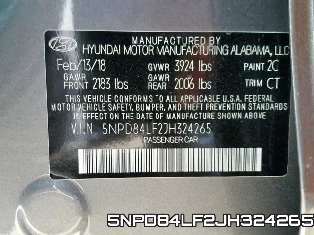 5NPD84LF2JH324265 фото 2