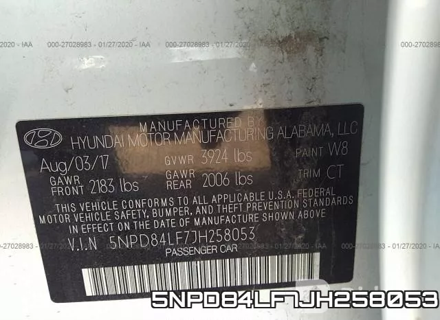 5NPD84LF7JH258053 фото 10