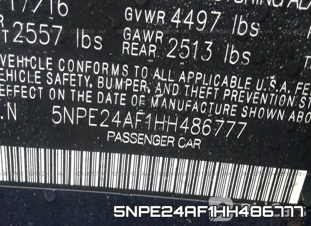 5NPE24AF1HH486777 фото 10