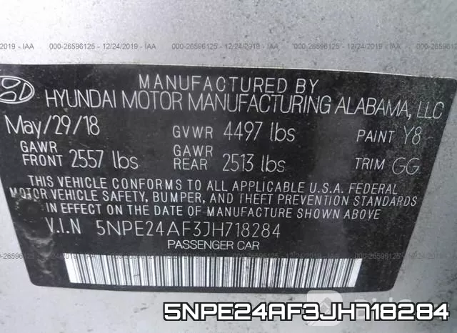 5NPE24AF3JH718284 фото 10