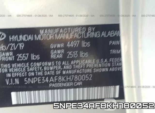 5NPE34AF8KH780052 фото 10